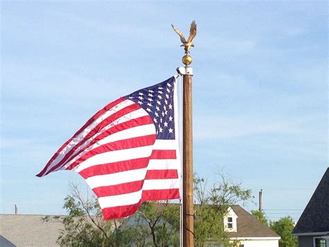 american eagle flag pole topper